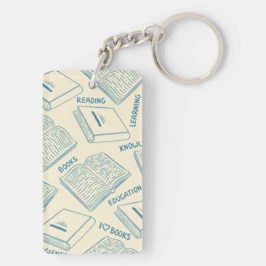 Boekenpatroon Sleutelhanger (achterkant)