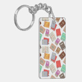 Boekenpatroon Sleutelhanger (Voorkant Links)