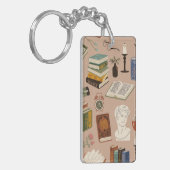Boekenpatroon Sleutelhanger (Voorkant Links)