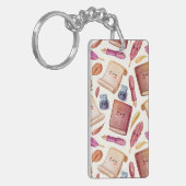 Boekenpatroon Sleutelhanger (Voorkant Links)