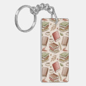 Boekenpatroon Sleutelhanger (Voorkant Links)