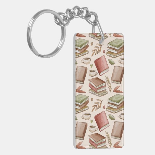 Boekenpatroon Sleutelhanger (Voorkant Links)