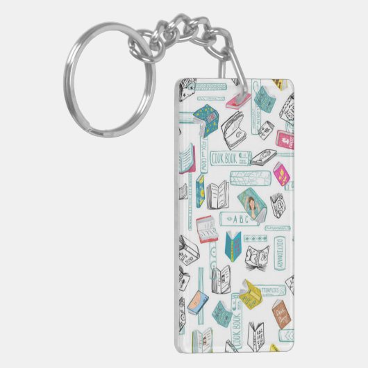 Boekenpatroon Sleutelhanger (Voorkant Links)