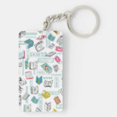 Boekenpatroon Sleutelhanger (achterkant)