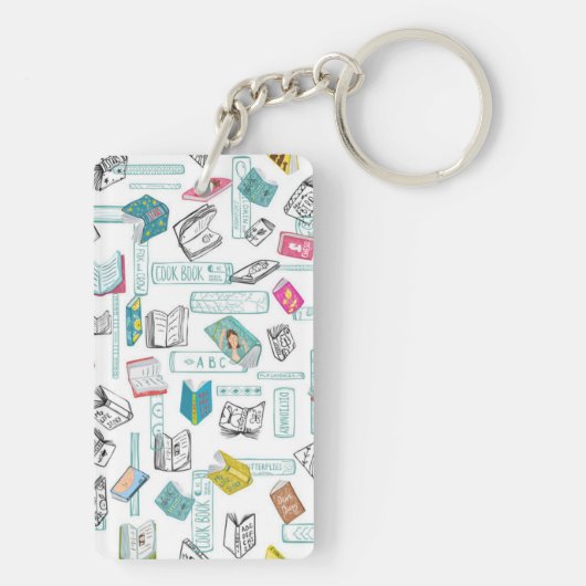 Boekenpatroon Sleutelhanger (achterkant)