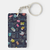 Boekenpatroon Sleutelhanger (achterkant)