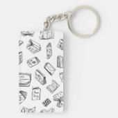 Boekenpatroon Sleutelhanger (achterkant)