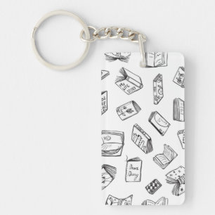 Boekenpatroon Sleutelhanger