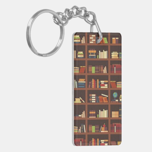 Boekenpatroon Sleutelhanger (Voorkant Links)