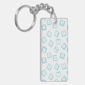 Boekenpatroon Sleutelhanger (Voorkant Links)