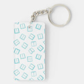 Boekenpatroon Sleutelhanger (achterkant)