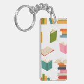 Boekenpatroon Sleutelhanger (Voorkant Links)