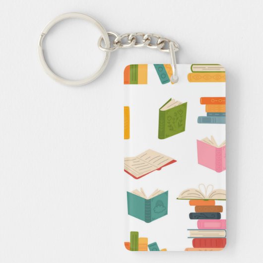Boekenpatroon Sleutelhanger (Voorkant)