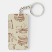 Boekenpatroon Sleutelhanger (achterkant)