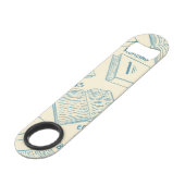 Boekenpatroon Speed Flessenopener (Achterkant Gekanteld)