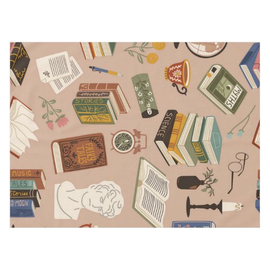 Boekenpatroon Tafelkleed (Voorkant (Horizontaal))