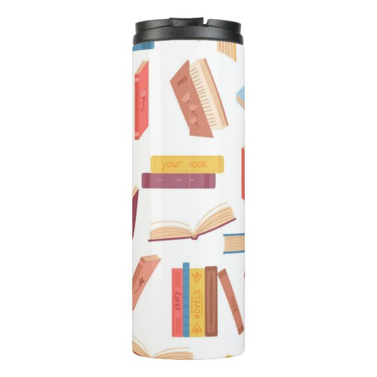 Boekenpatroon Thermosbeker (Achterkant)