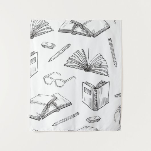 Boekenpatroon Wandkleed (Voorkant)