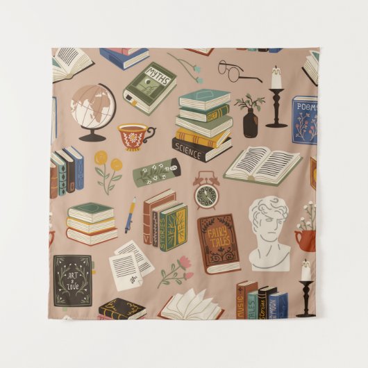 Boekenpatroon Wandkleed (Voorkant)