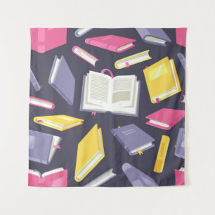 Boekenpatroon Wandkleed
