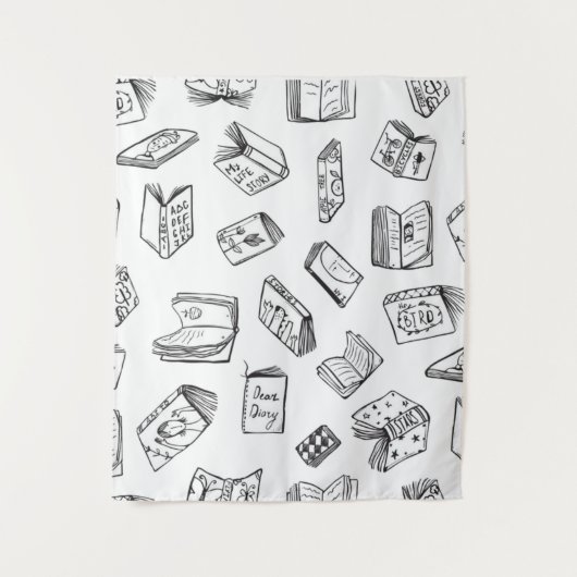 Boekenpatroon Wandkleed (Voorkant)