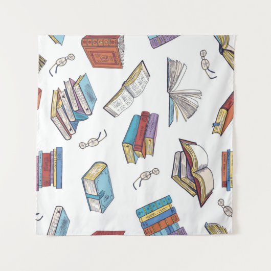 Boekenpatroon Wandkleed (Voorkant (horizontaal))