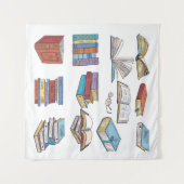 Boekenpatroon Wandkleed (Voorkant (horizontaal))