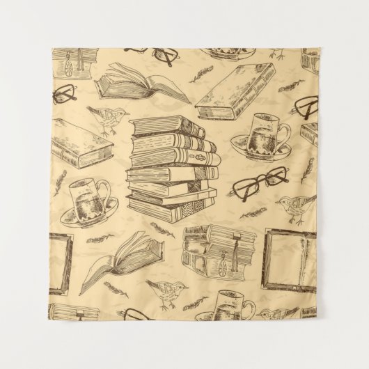 Boekenpatroon Wandkleed (Voorkant)