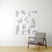 Boekenpatroon Wandkleed (In Situ (horizontaal))