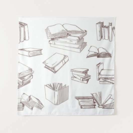 Boekenpatroon Wandkleed (Voorkant)