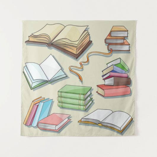 Boekenpatroon Wandkleed (Voorkant)