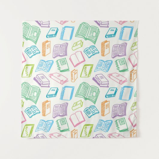 Boekenpatroon Wandkleed (Voorkant)