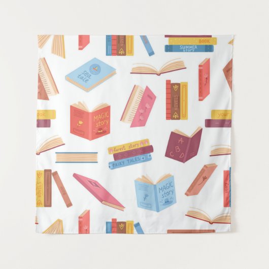 Boekenpatroon Wandkleed (Voorkant)