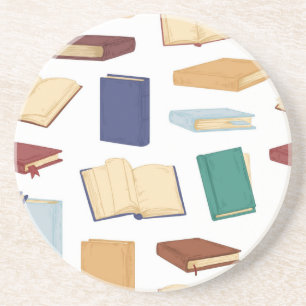 Boekenpatroon Zandsteen Onderzetter