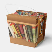 Boekenplank achtergrond bedankdoosjes (Achterkant)