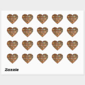 Boekenplank achtergrond hart sticker (Vel)