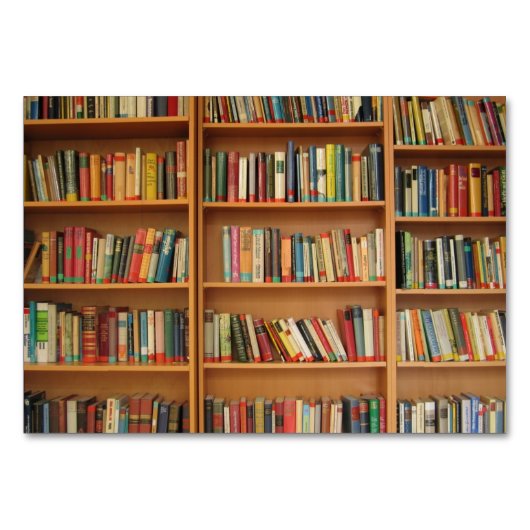 Boekenplank achtergrond kaart (Voorkant)
