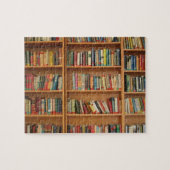 Boekenplank achtergrond legpuzzel (Horizontaal)