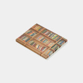 Boekenplank achtergrond post-it® notes (Schuin)