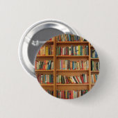 Boekenplank achtergrond ronde button 5,7 cm (Voorkant /achterkant)