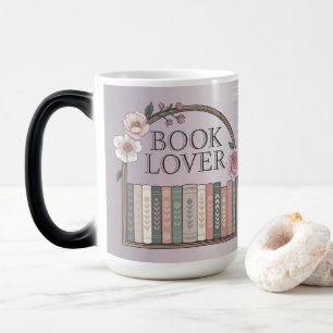 Boekenplank Bloemen Boek Liefhebbers Vormverandere Magische Mok