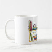 Boekenplank Boeken Boekenliefhebber Lezer Home Pla Koffiemok (Links)