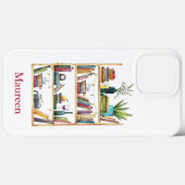 Boekenplank Book Lover gepersonaliseerd Case-Mate iPhone Case (Achterkant (horizontaal))
