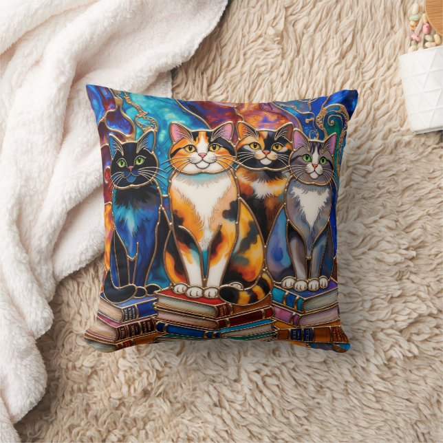 Boekenplank Kussen Met Mopshond Voor Kat Liefhebbe (Deken)
