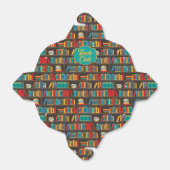 Boekenplank lezen liefde bedankdoosjes (Uitgevouwen)