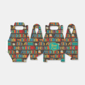 Boekenplank lezen liefde bedankdoosjes (Uitgevouwen)