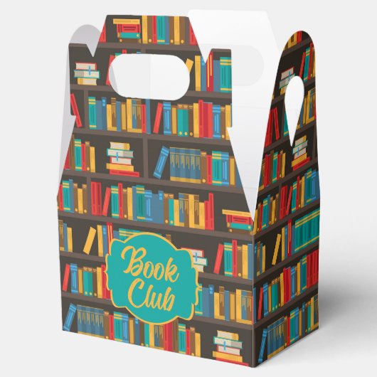 Boekenplank lezen liefde bedankdoosjes (Geopend)