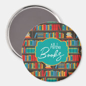 Boekenplank lezen liefde magneet (Voorkant / Achterkant)