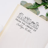 Boekenplank Persoonlijke Bibliotheek Boekenstempel Rubberstempel