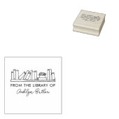Boekenplank Persoonlijke Bibliotheek Boekenstempel Rubberstempel (Gestempeld)